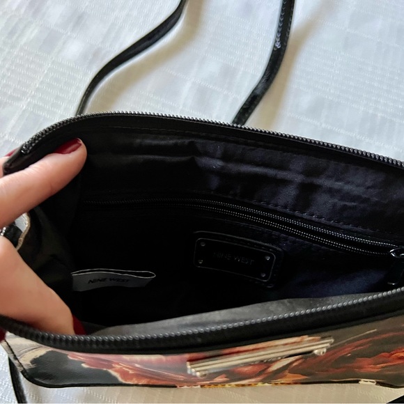 Nine West Black Floral Purse - Picture 8 of 11